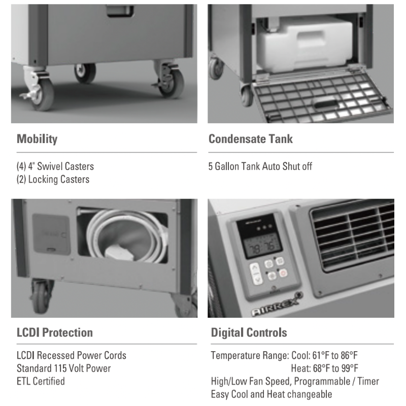 Airrex portable heat pump system AHSC14P