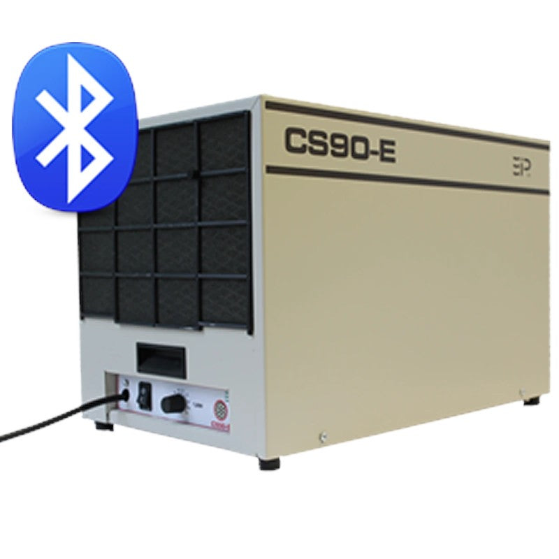 Ebac CS90E industrial dehumidifier with Bluetooth, designed for commercial use, removes 70 pints of moisture per day