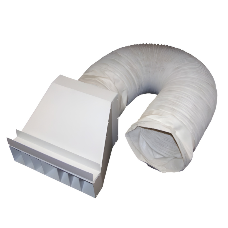 Flexible heating duct with air diffuser for Flagro THC-175DF 175,000 BTUH dual fuel heater
