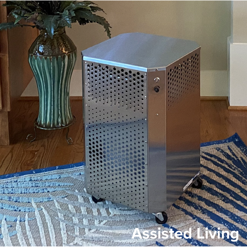 GERMBUSTER 300 commercial Air purifier for assisted living facilities application