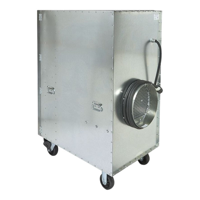 HEPA-AIRE PAS5000 air scrubber by Abatement Technologies featuring dual 2000 CFM HEPA filters for 99.97 percent efficiency