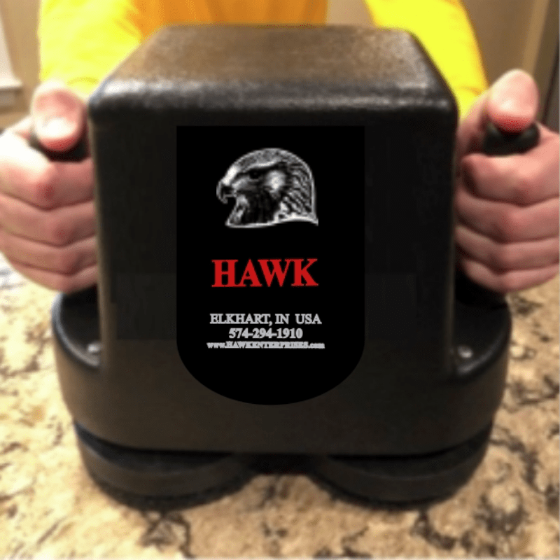 Hand Polishing of Hard Surface Using Hawk Twin Talon 14 Inch