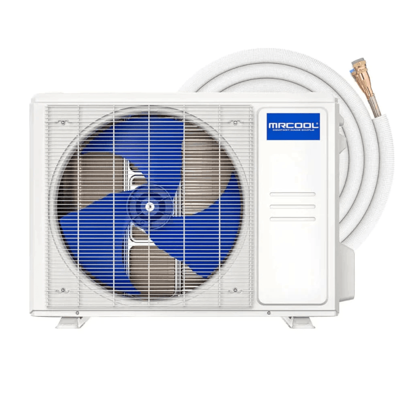 MRCOOL DIY Easy Pro 9,000 BTU 5th Gen Ductless Mini Split Heat Pump Condenser - 115V with Line Set at the Back