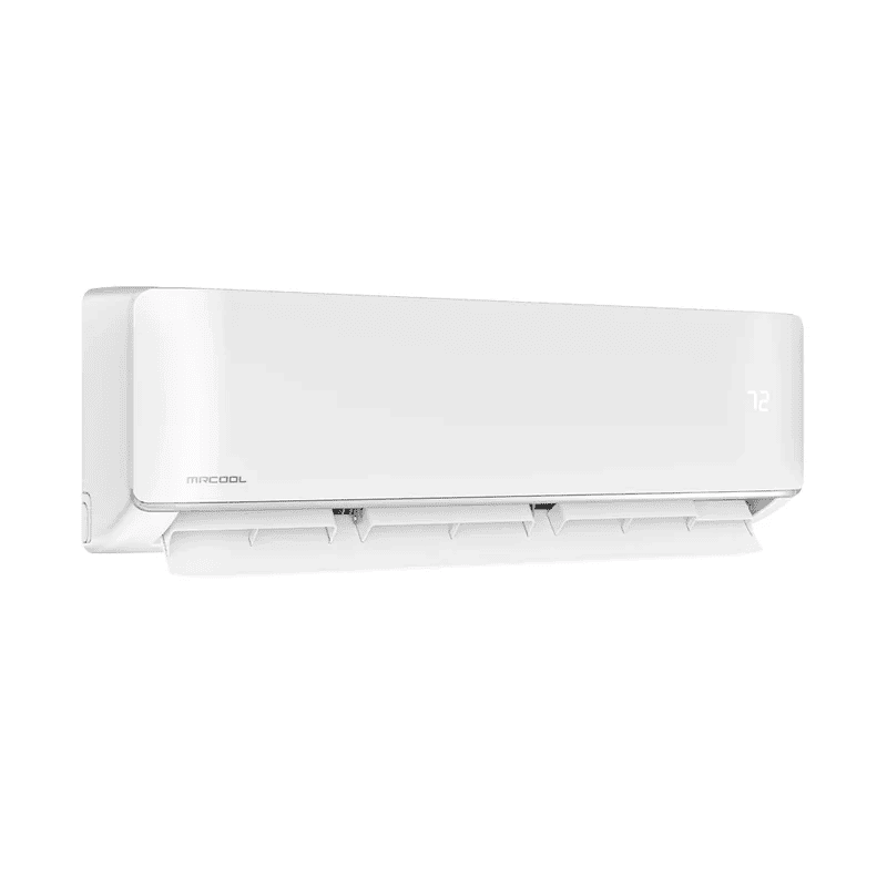 MRCOOL DIY Hyper Heat indoor unit side angle white wall mount cold climate