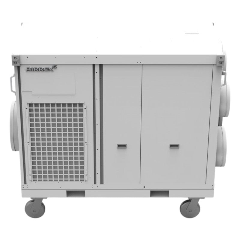 Portable Airrex AHSC 140P 12 ton air conditioner with electric heat and dehumidification for effective indoor climate regulation