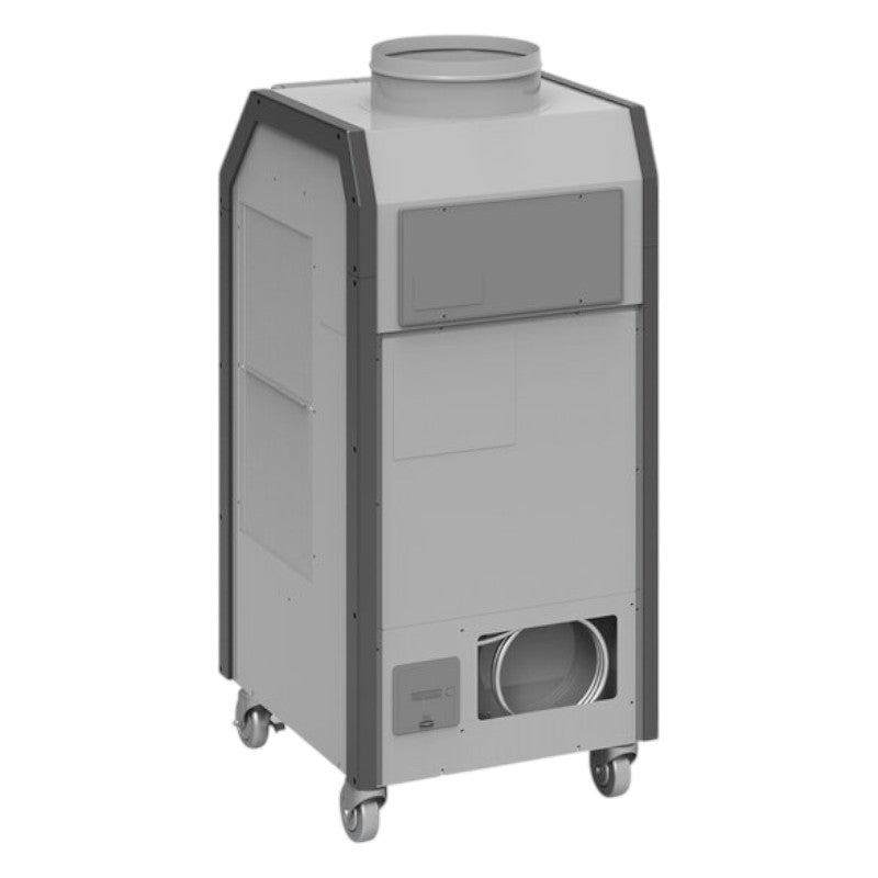 Portable Airrex AHSC 14R heat pump system for commercial use with compact design
