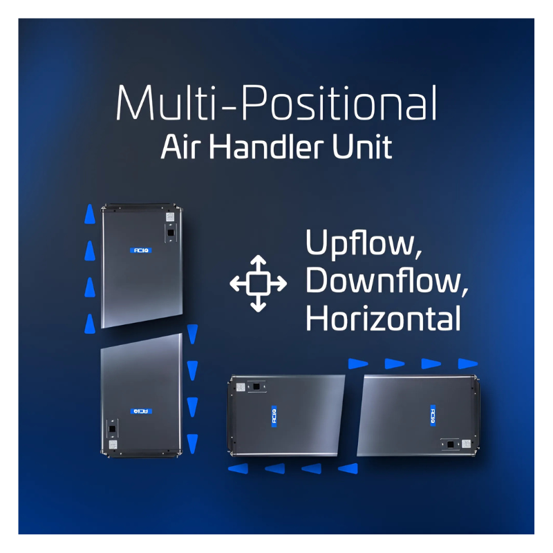 ACiQ 3 ton Extreme ducted air handler multi positional installation for flexible use