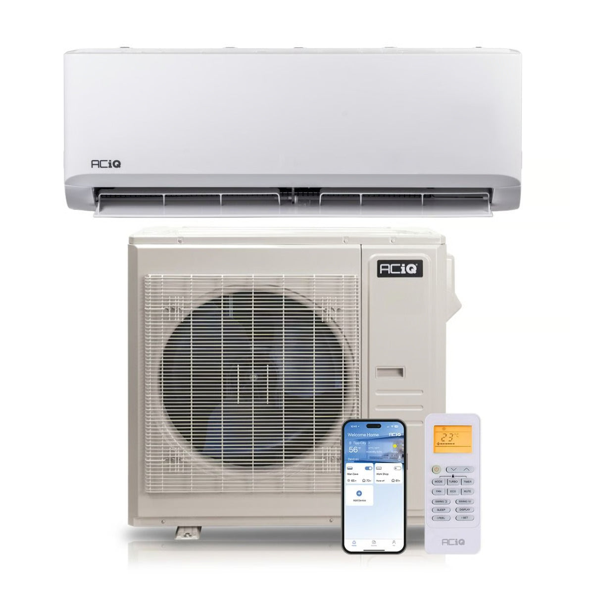 aciq ACIQ-24ZS-HP230C / ACIQ-24WS-HP230C mini split bundle