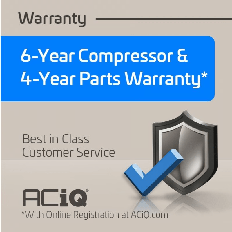aciq es warranty service 0620252 2 size comparison for accurate mini split coverage