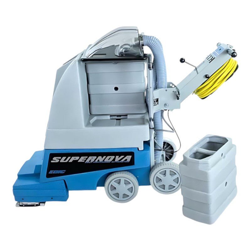 Buckets Side View: EDIC Supernova 800PSN 8 Gallon Self-Contained Carpet Extractor for Convenient Handling