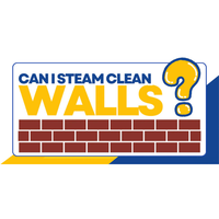 can i steam clean walls