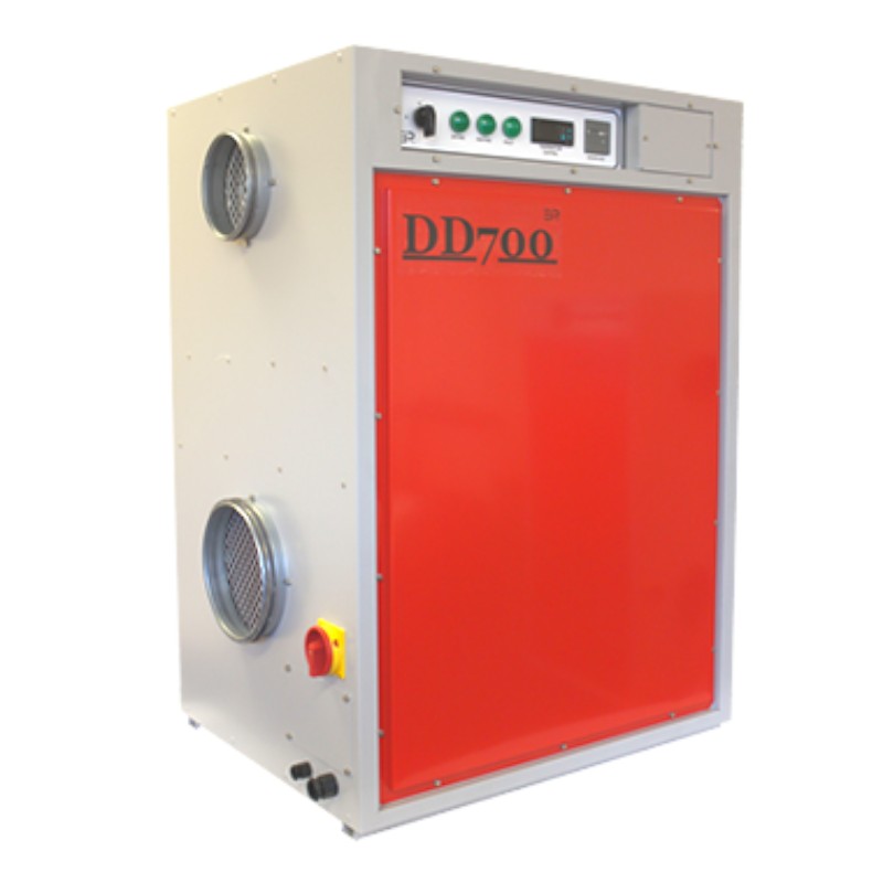 High-capacity Ebac DD700 220 and 460 Volts Industrial dehumidifier with 231 pints/day extraction