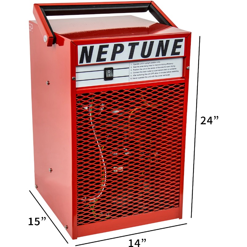 Ebac Neptune Restoration Dehumidifier Dimension