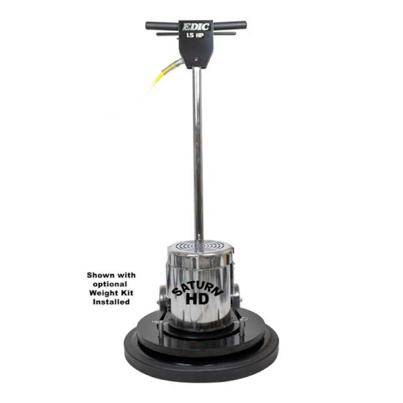 EDIC 17LS4 BK SV Saturn 17 Inch Floor Buffer with Weights Installed for Extra Downward Pressure