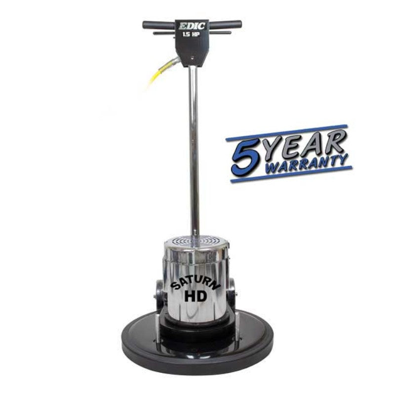 EDIC 17LS4 BK SV Saturn 17 Inch Heavy Duty Low Speed Floor Buffer with Five Year Warranty