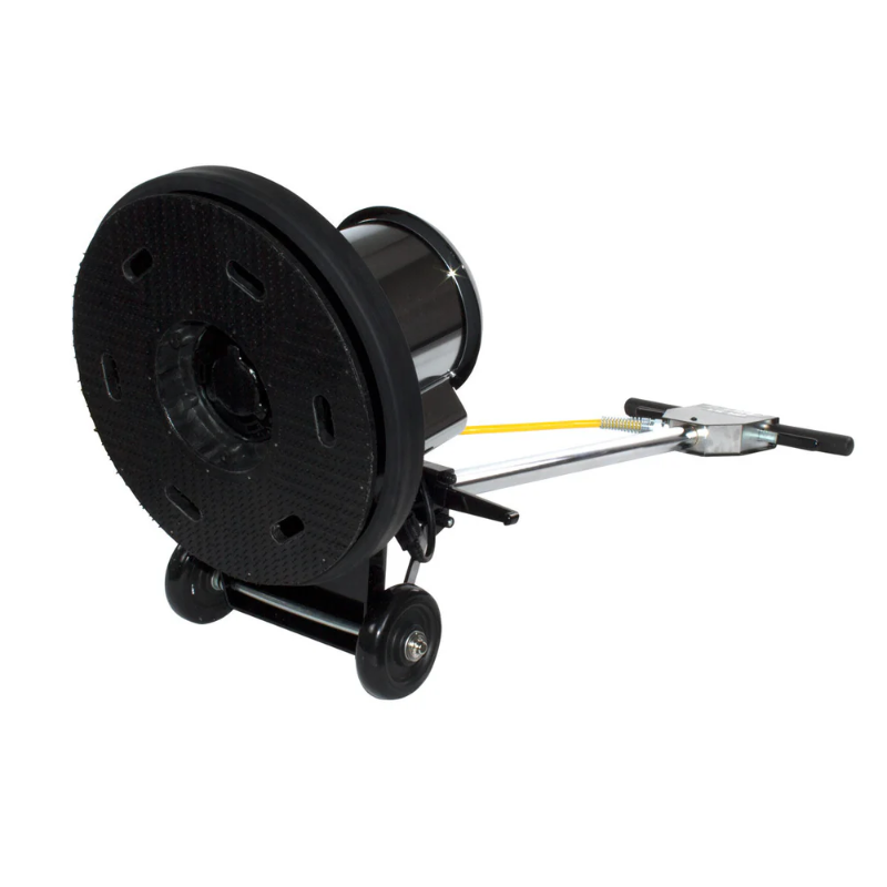 EDIC 20LS3-BK-SV Saturn 20 Inch Low Speed Floor Buffer Machine w/ Pad Driver - 175 RPM