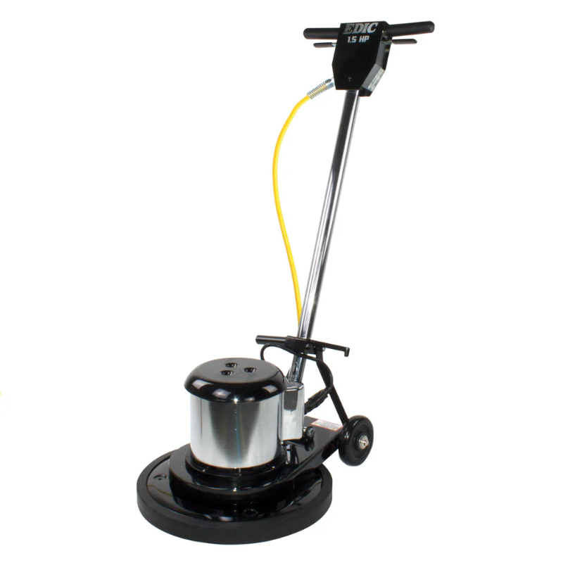 EDIC 20LS3-BK-SV Saturn 20 Inch Low Speed Floor Buffer Machine w/ Pad Driver - 175 RPM