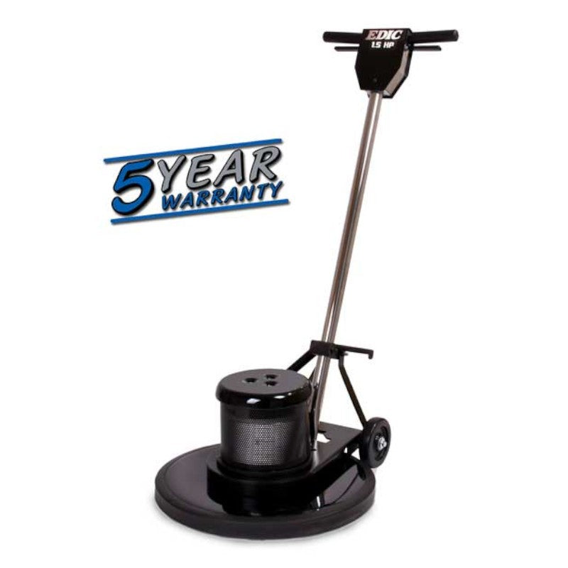 EDIC 20DS3 BK SV Saturn 20 Inch Dual Speed Floor Buffer Machine with Five Year Warranty