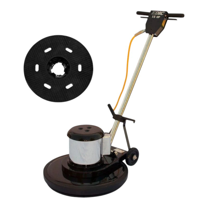 EDIC 20HS1500-BK-SV Saturn 20" High-Speed Floor Burnisher for Professional Floor Care