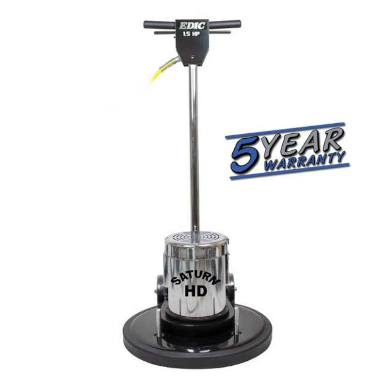 EDIC 20LS4 BK SV Saturn 20 Inch Heavy Duty Low Speed Floor Buffer with Five Year Warranty