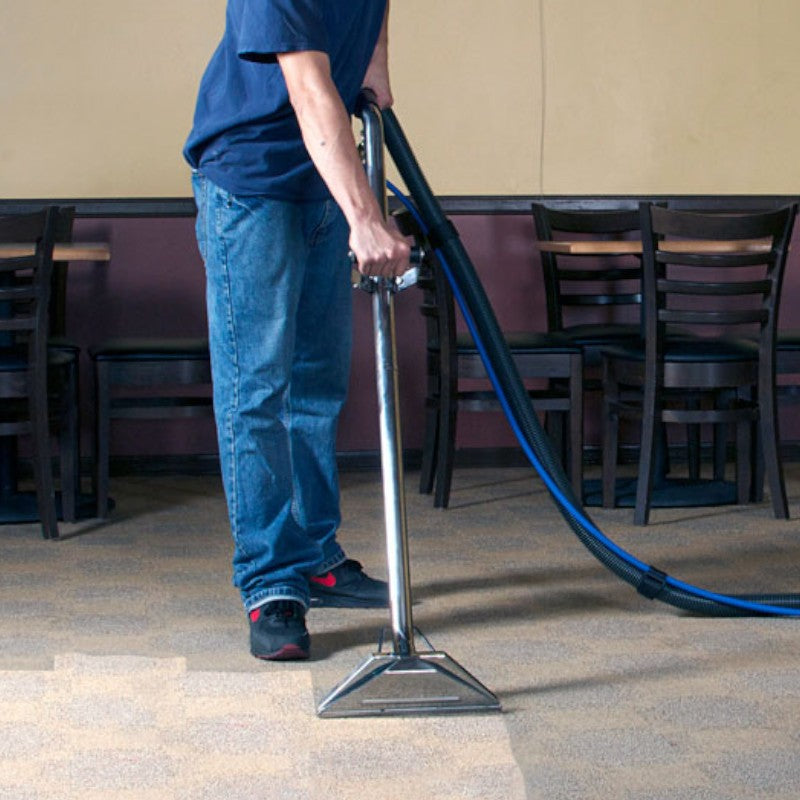 EDIC Glidemaster Carpet Wand Featuring S-Bend Wand in Action for Precision Cleaning