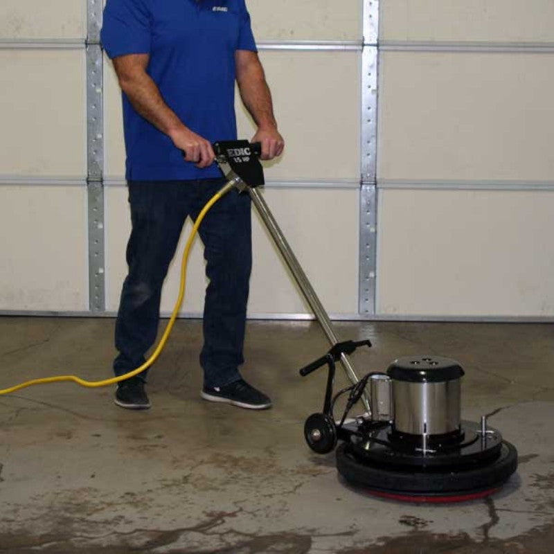 EDIC Saturn 17 Inch Buffer Machine in Action Low Speed for Precision Cleaning