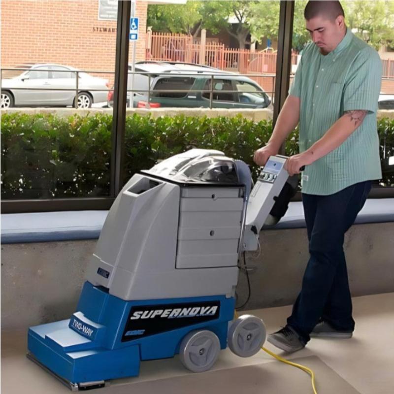 EDIC Supernova 800PSN Carpet Extractor CLEANS TO THE WALL for Ultimate Coverage