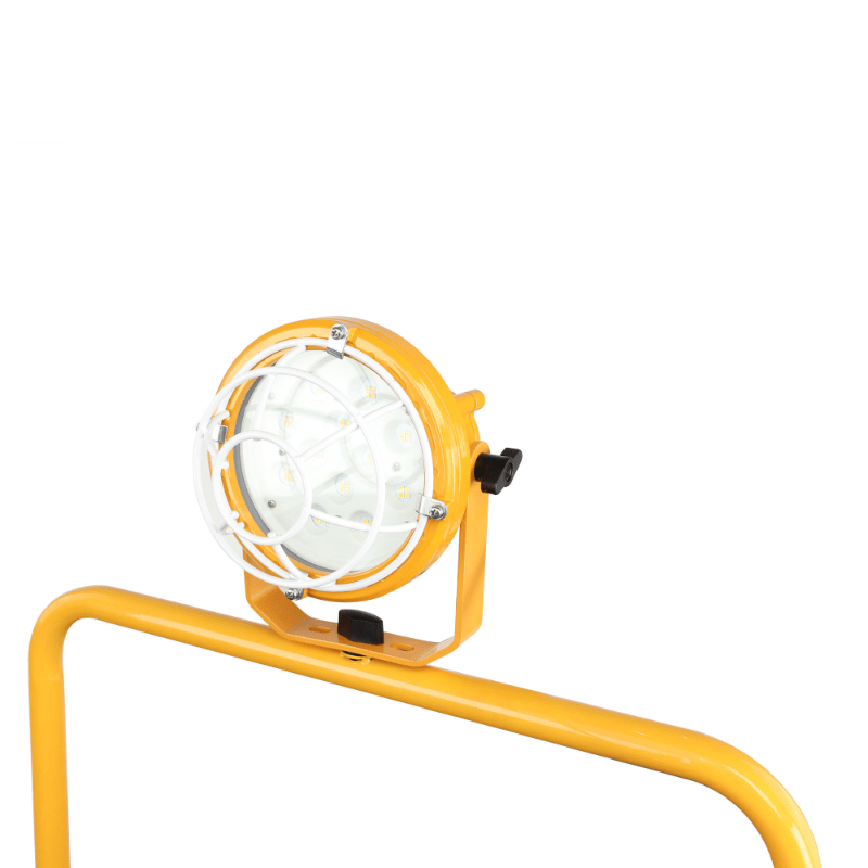 fa-300k6 yellow warehouse dock trailer fan with mobile trolley led light