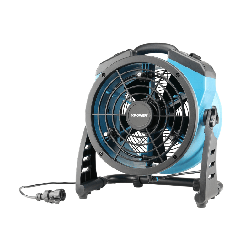 fm-65 misting fan right angle view