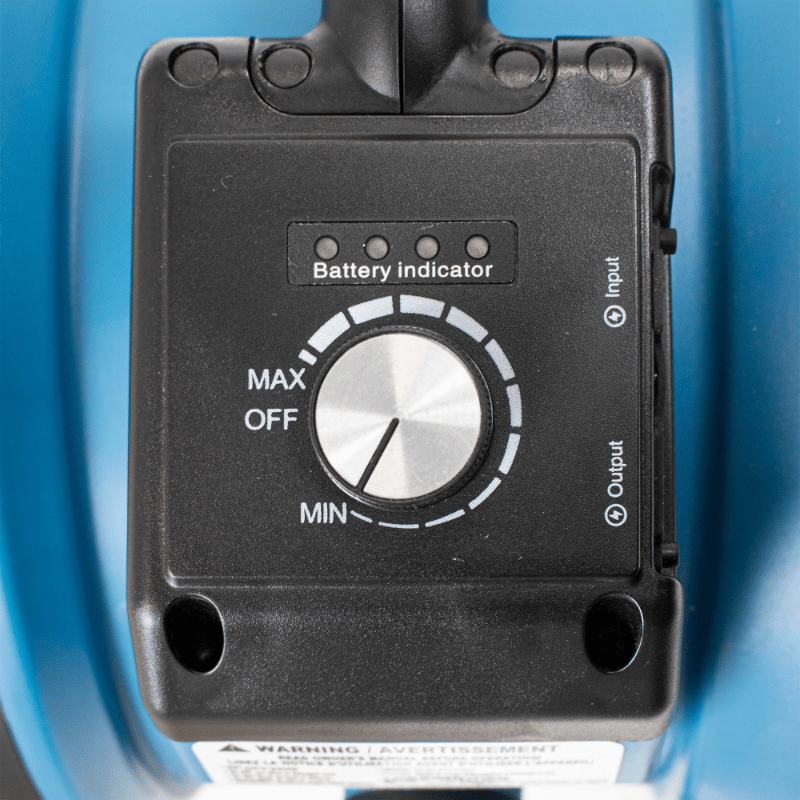 fm-65b  misting fan battery indicator