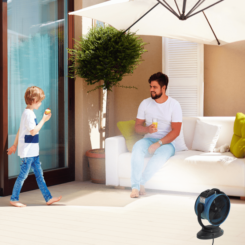 fm-68 misting fan outdoor relaxing