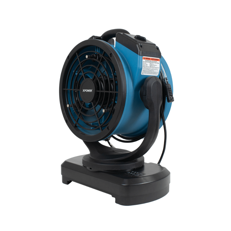 fm-68w misting fan right angle view