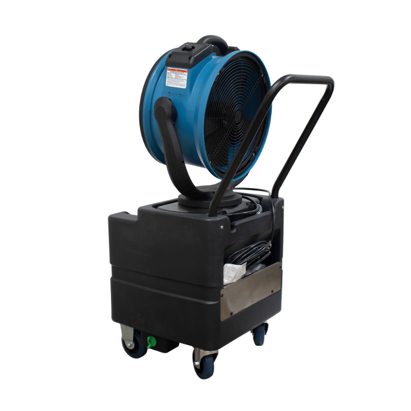 fm-88wk misting fan with water tank back angle view