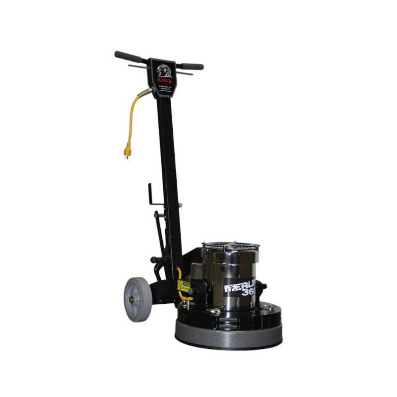 HAWK 17 Inch Merlin 360 Severe-duty Floor Machine With 360 Dust Pickup -Chrome