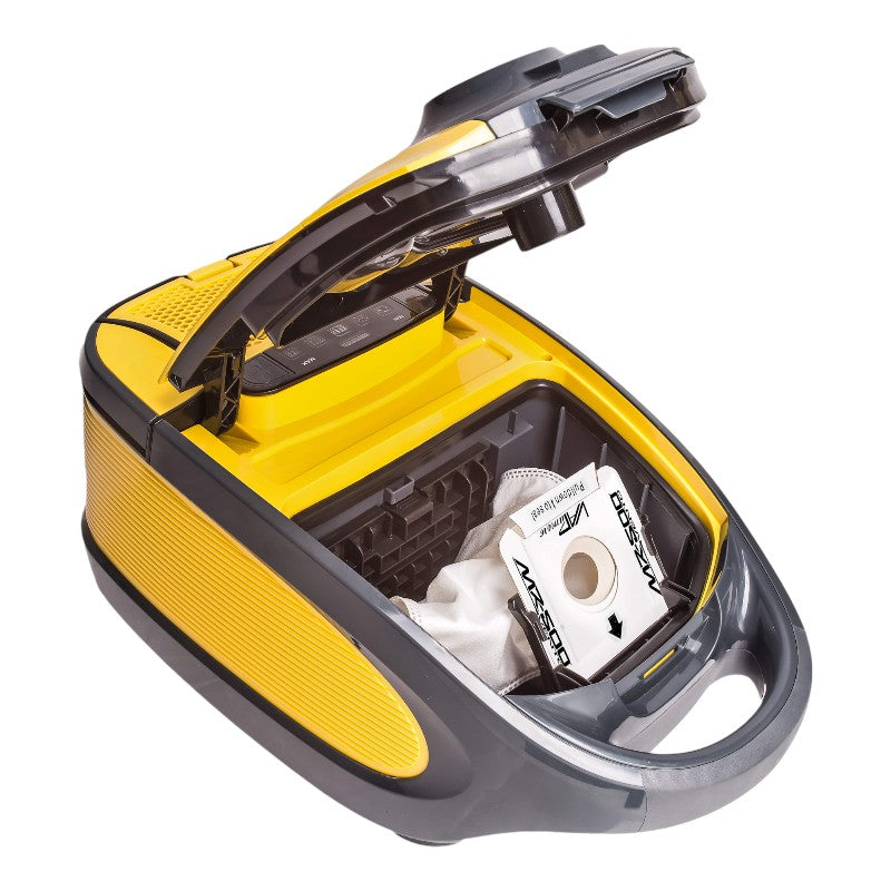 Left Front Three-Quarter Filter Lid Open: A Look Inside the Vapamore MR-500 Vento Canister Vacuum