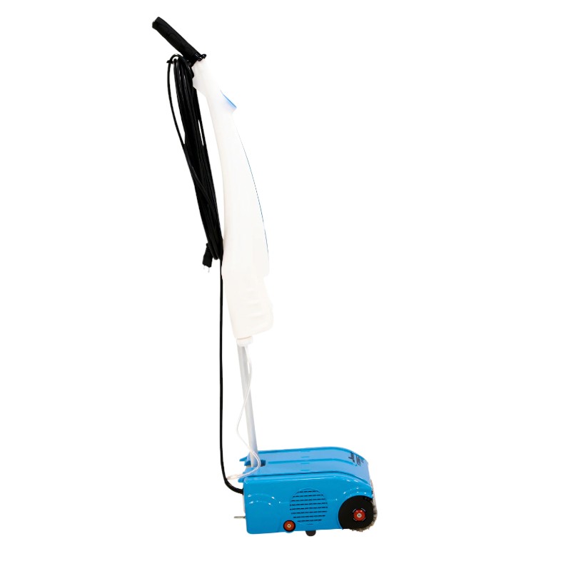 left side view of namco floorwash 1000 9 inch corded multi surface walk behind floor scrubber 