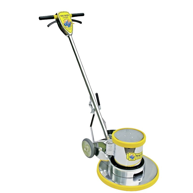 Mercury BOSS Dual Speed Floor Machine with Interchangeable Aprons | BOSS-2, 1.5 HP Motor, 175/300 RPM Brush Speed