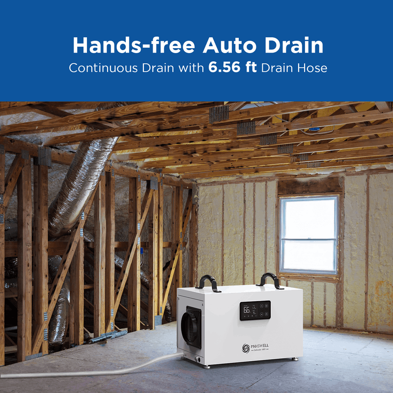 MOISWELL Defender M70 Dehumidifier with 6.56 ft drain hose