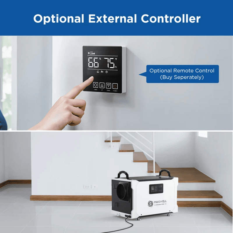 MOISWELL Defender MP145 Dehumidifier with optional remote controller