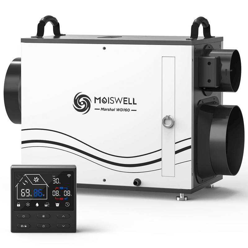 MOISWELL Marshal WD160 Dehumidifier with wired remote control