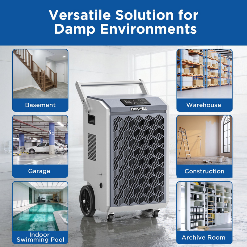 MOISWELL Pioneer XII Commercial Dehumidifier for damp spaces