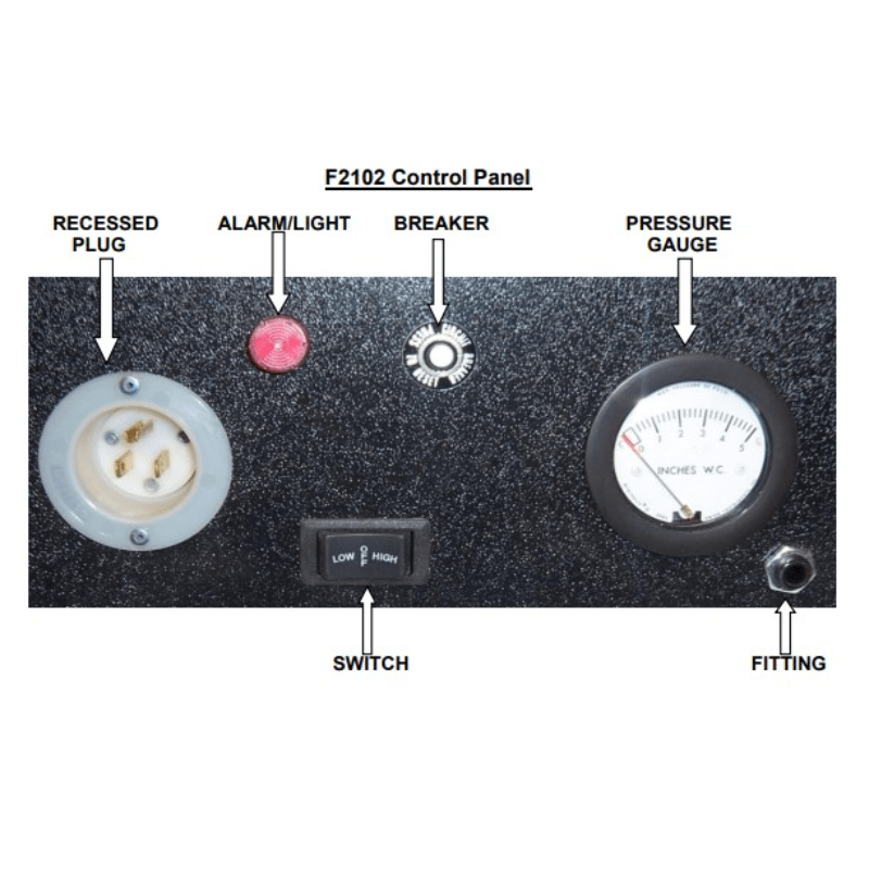 Novatek Novair 2000 Air Scrubber and Negative Air Machine Control Panel
