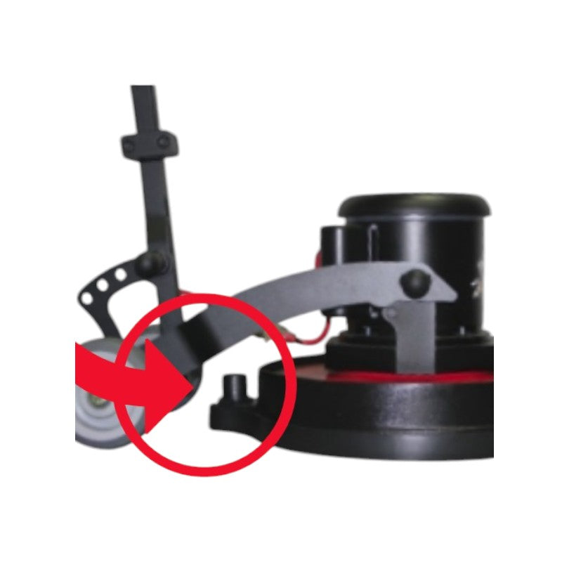 Optional Dust Control Ring Connect to the Tank of HAWK 17 Inch Glide Freedom 2-Speed Professional Floor Machine