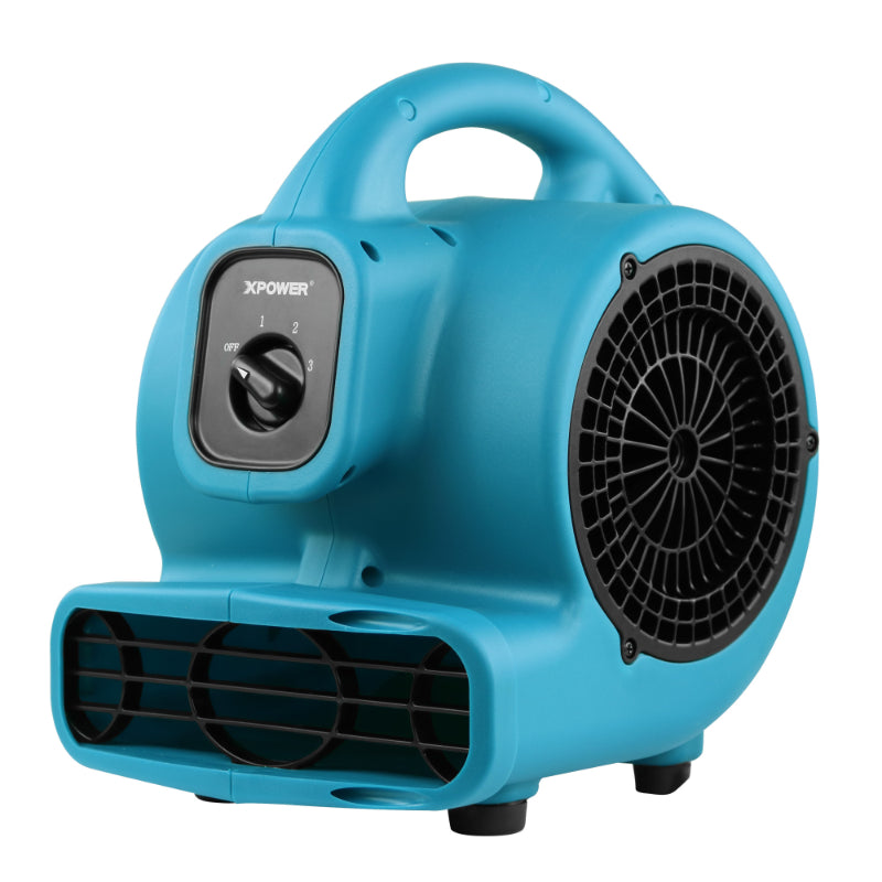 p-80-blue mini mighty air mover right angle view