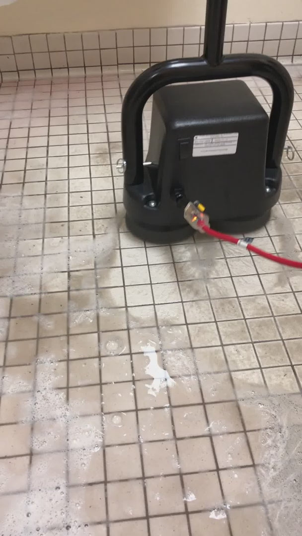 Twin Talon 14” with Edger Brushes on floor
