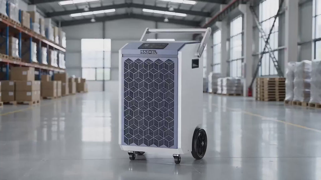 200 Pints Commercial Dehumidifier with Pump and Drain Hose for Basements | MOISWELL Pioneer-XII