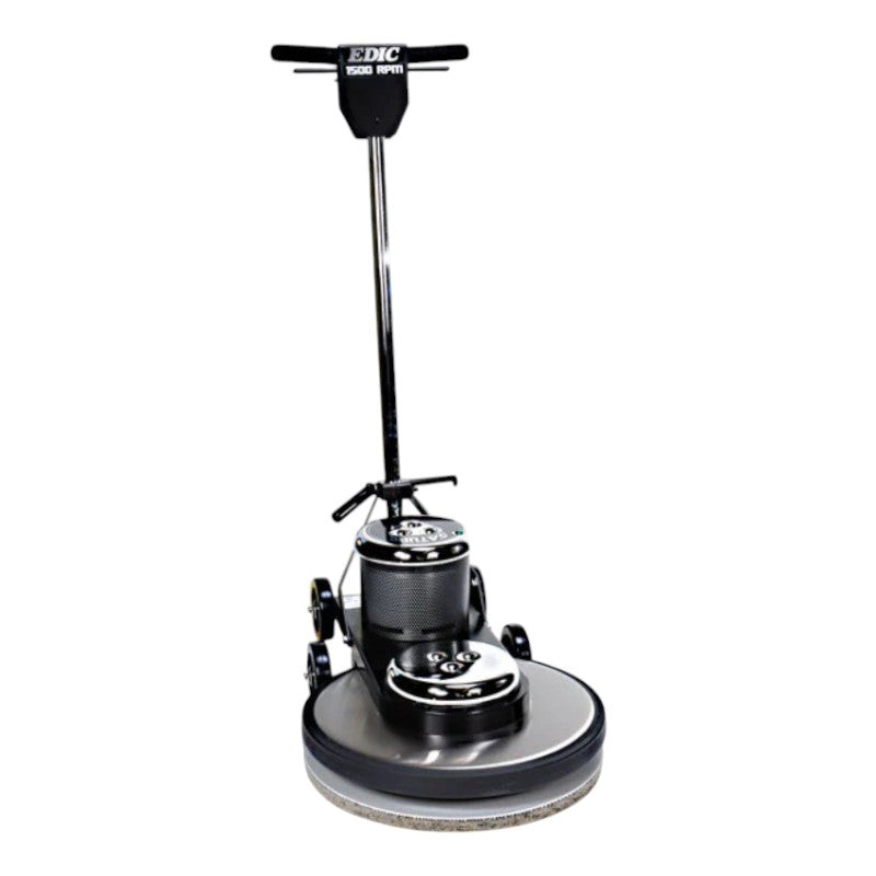 Side View of EDIC 20HS1500-BK-SV Saturn 20" Floor Burnisher for Compact Maneuverability