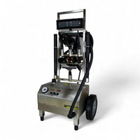 US STEAM Falcon Plus Commercial Steam Cleaner with steel construction and wheels for mobility