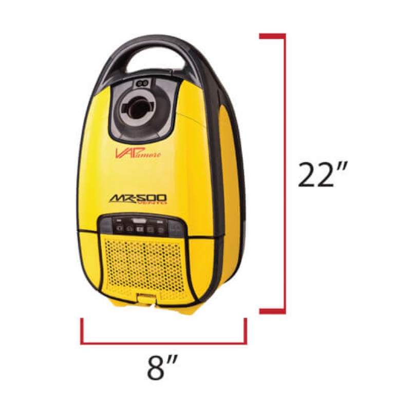 Vapamore MR-500 Vento Canister Power Vacuum System measurements