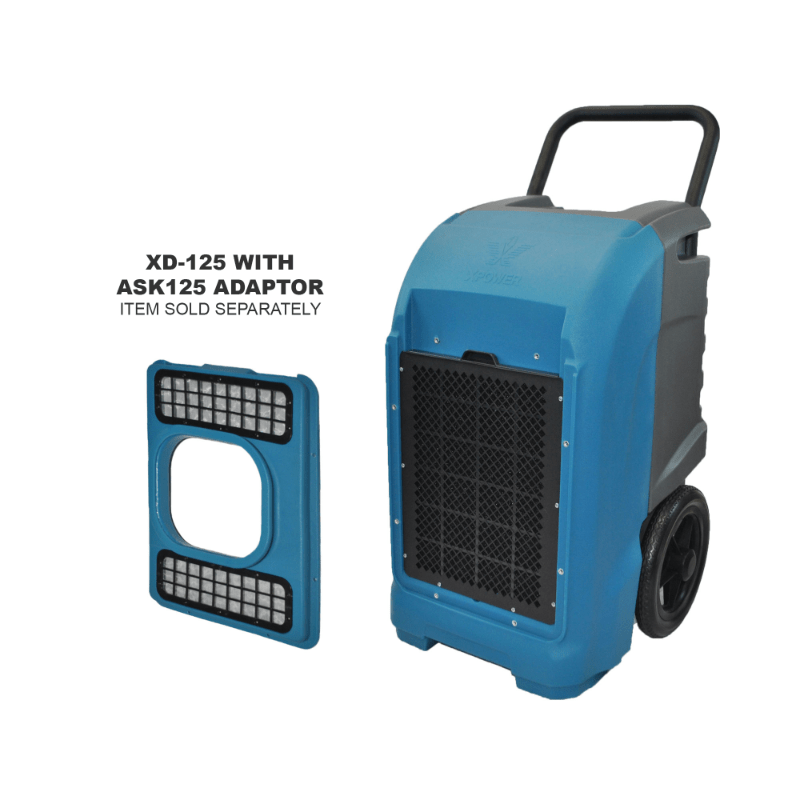 xd-125 commercial dehumidifier with ask125 adapter